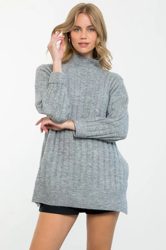 The Slouchy Mock Neck Sweater