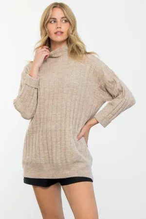 The Slouchy Mock Neck Sweater