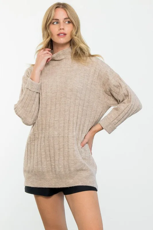 The Slouchy Mock Neck Sweater