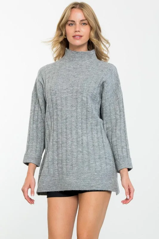 The Slouchy Mock Neck Sweater