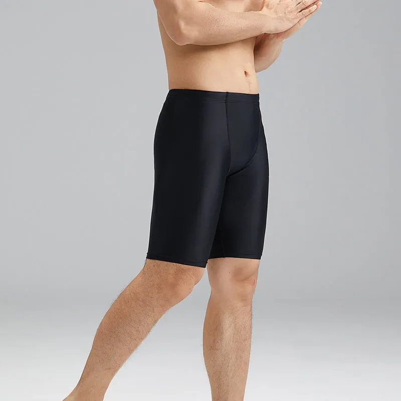 Tight Breathable Brocade Men's Swimming Trunks