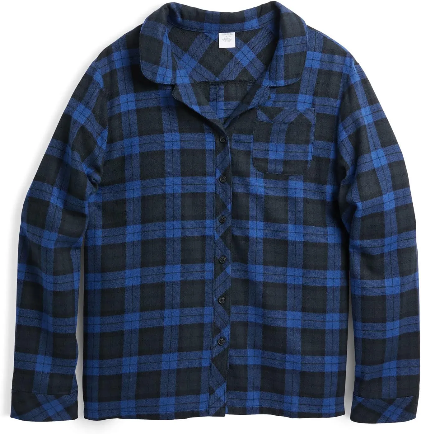 TomboyX Cozy Flannel PJ Set, 2-Piece Loungewear, Button Down, All Day Comfort (XS-4X)