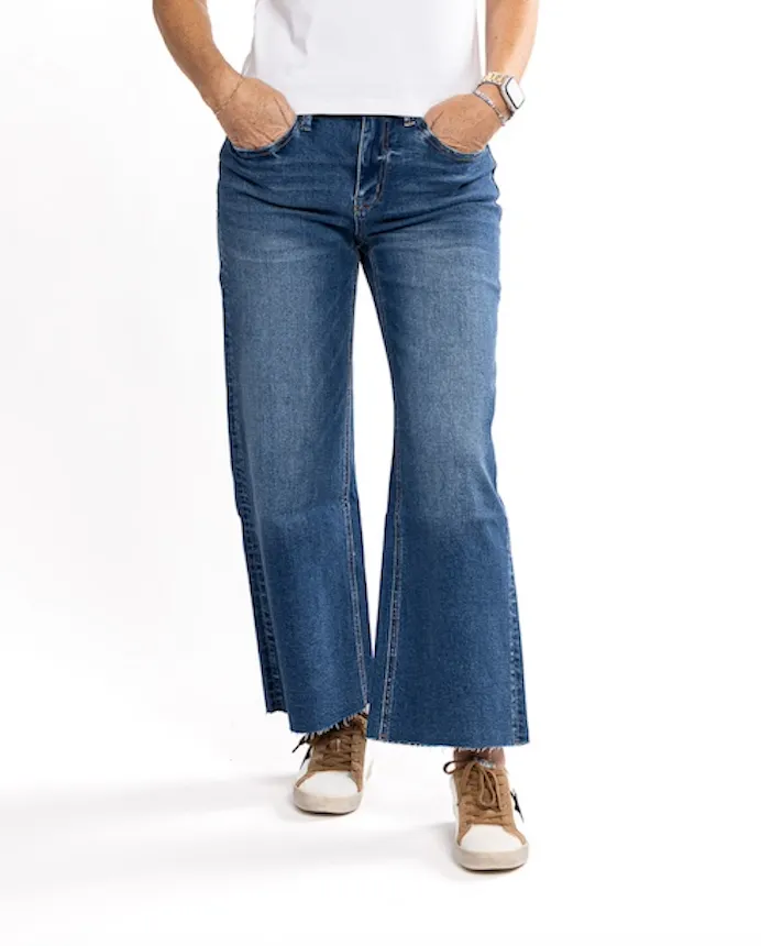 Total Upgrade Wide Leg Crop Jeans