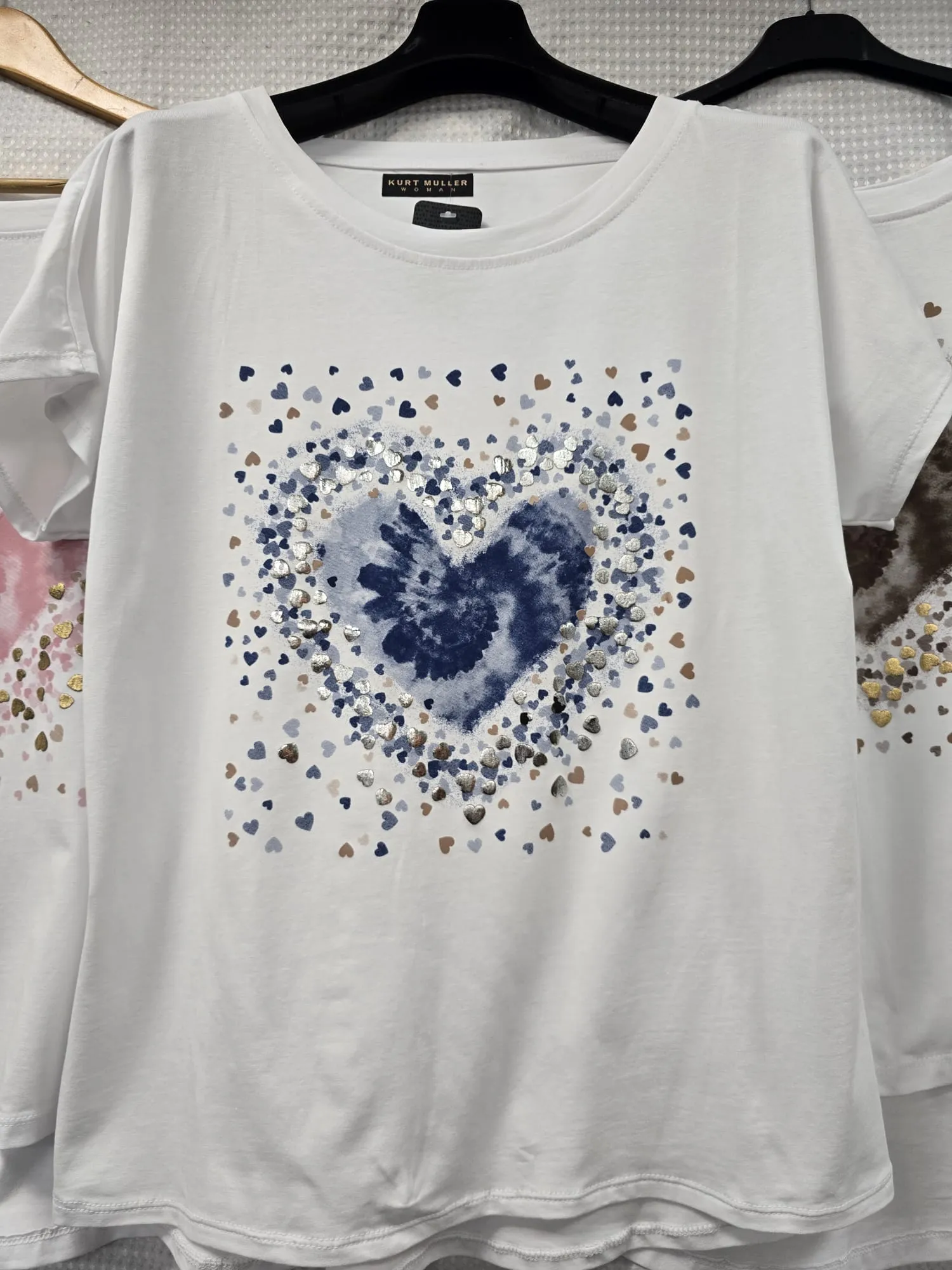 Tye Dye Heart Cotton T-Shirt Top