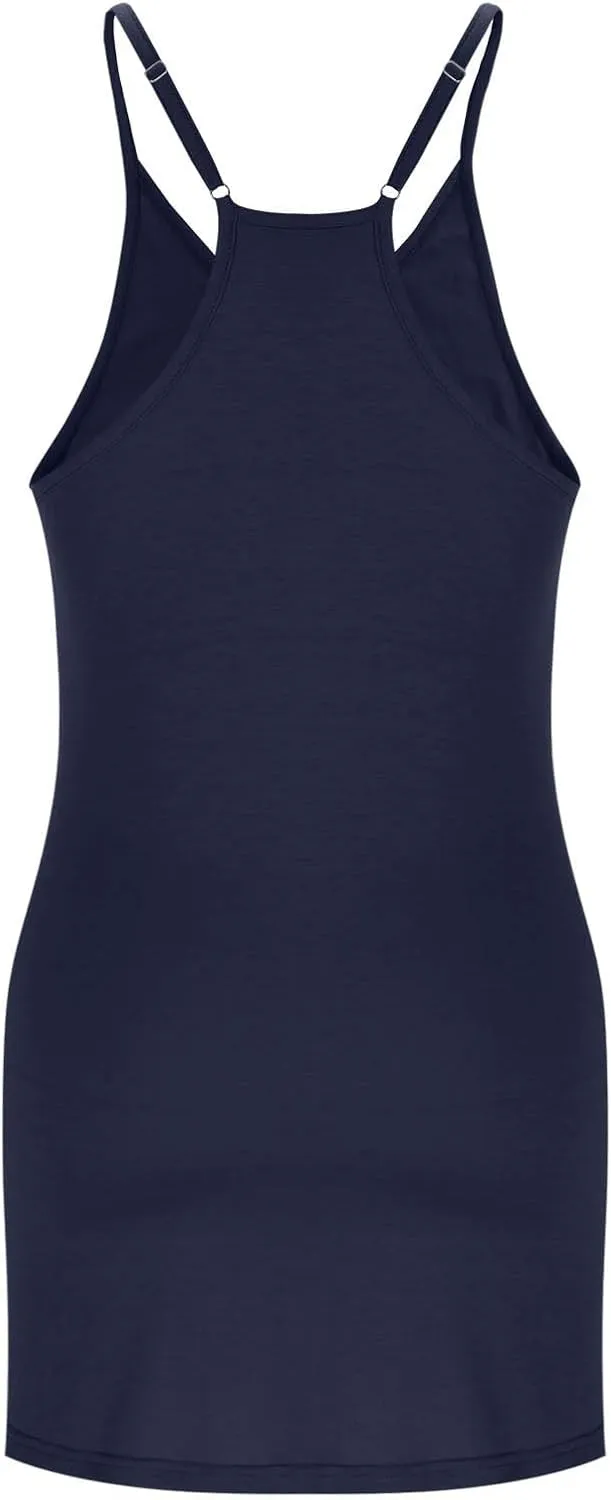 Vacation Dresses for Women 2025 Casual Sleeveless Cute Sundress Ladies Sexy Summer Mini Tank Dress with Pockets