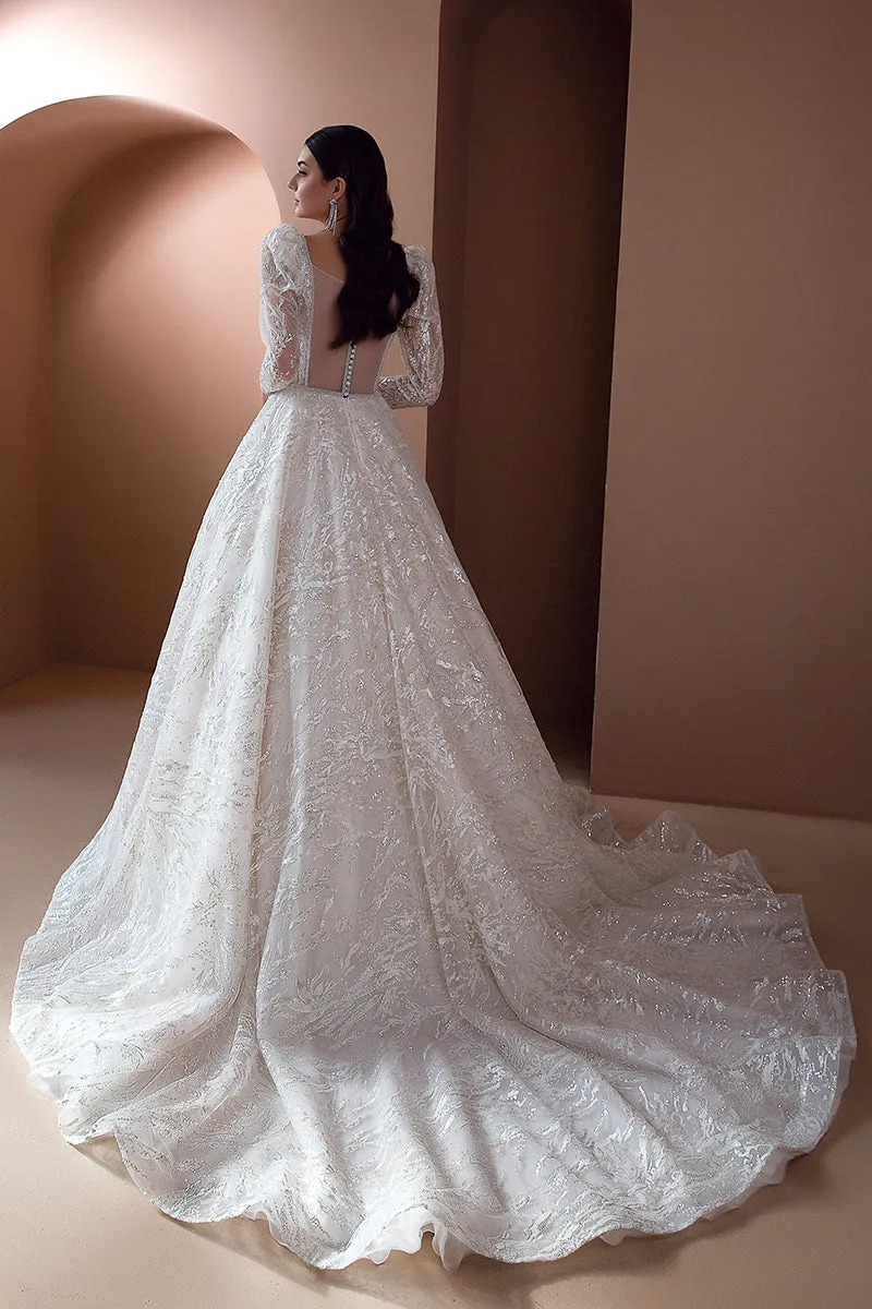 Victoria Beaded Graceful A-line Wedding Dress