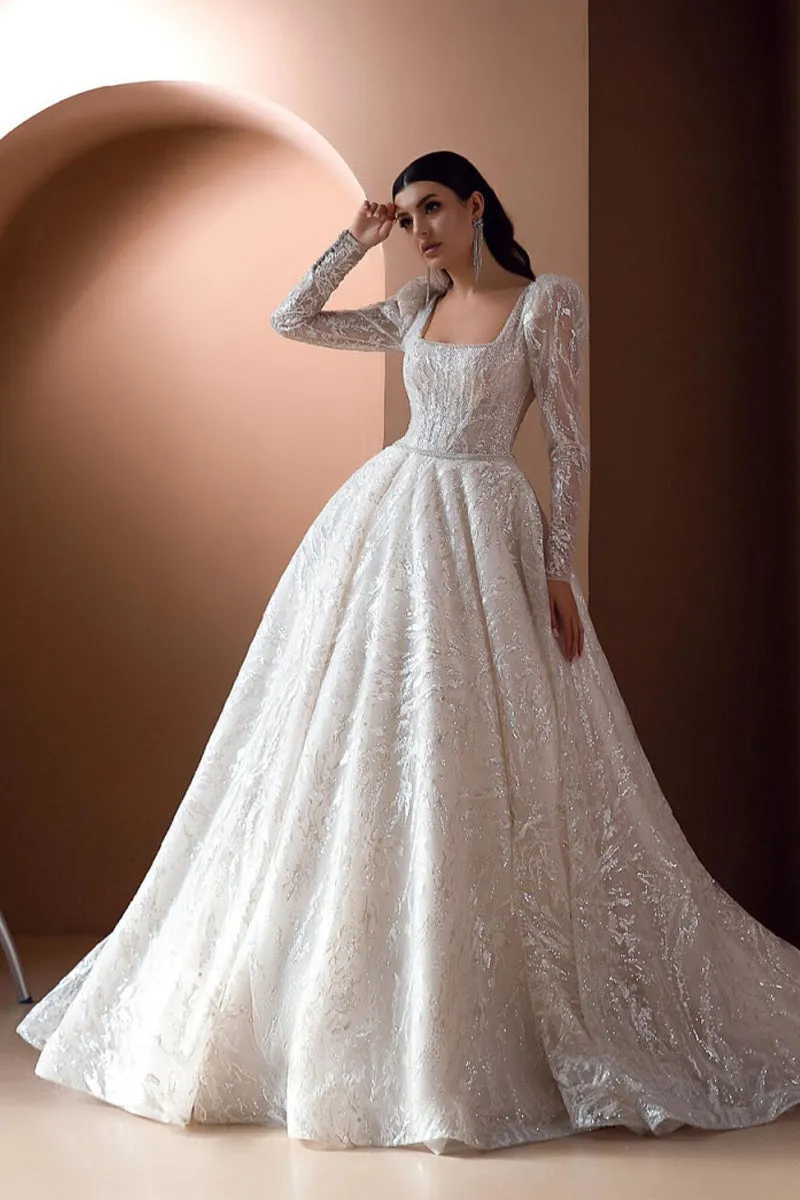 Victoria Beaded Graceful A-line Wedding Dress