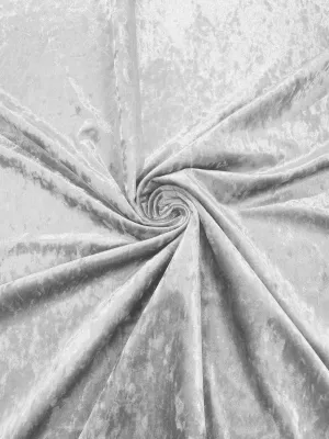White Crushed Velvet Fabric/58 Inches Wide/Cosplays.