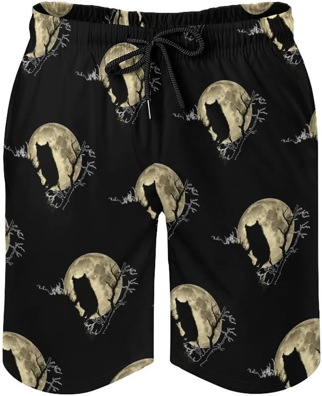 Wild Boar Hunting Hunter Men's Swim Trunks Quick Dry Board Shorts Breathable Summer Beach Shorts Bathing Suits