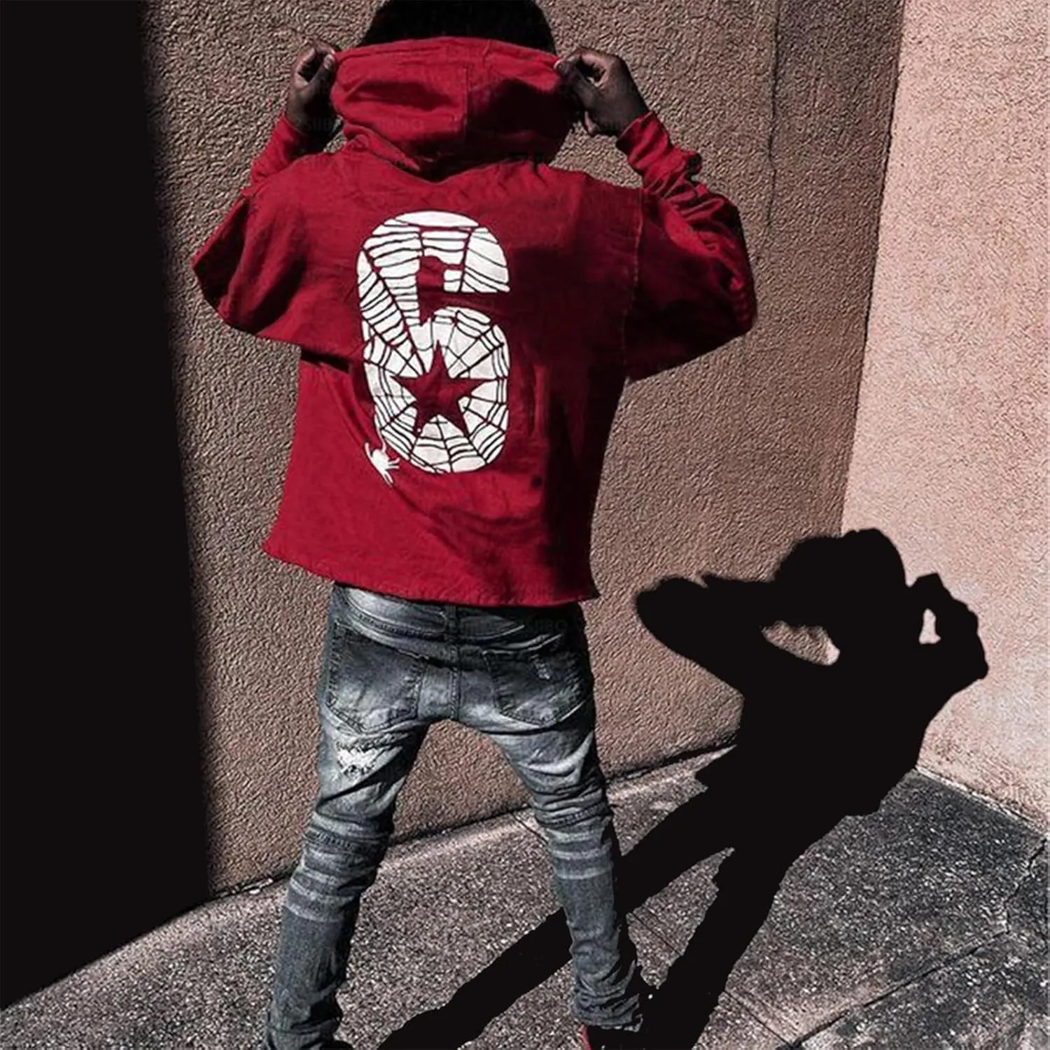 Women Men Y2k Hoodie Oversized Long Sleeve Pullover Sweatshirt Goth Grunge Aesthetic Hoodies Vintage Streetwear
