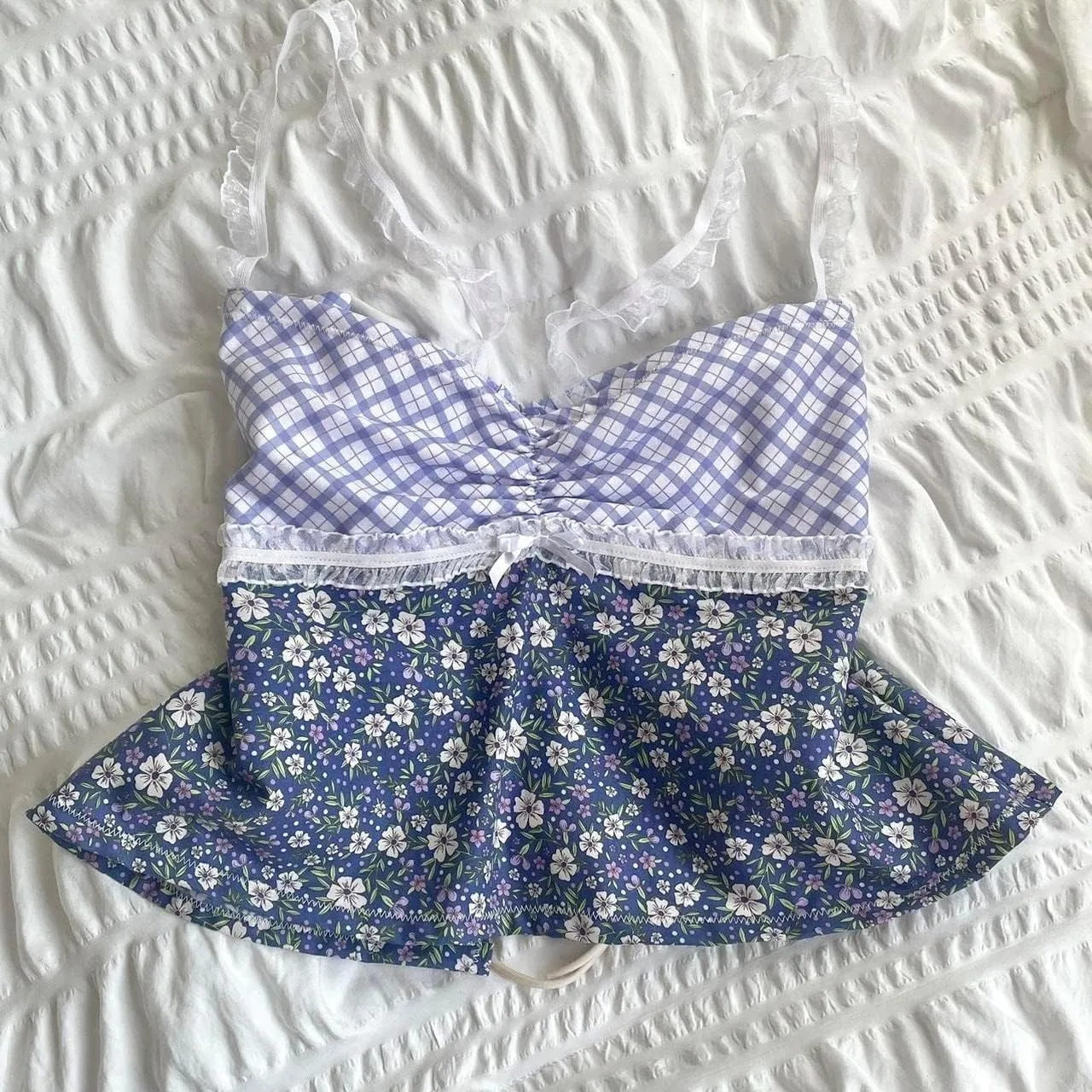 Women Y2k Backless Crop Top Sexy Tie Up Spaghetti Strap Camisole Shirt Cute Summer Tops