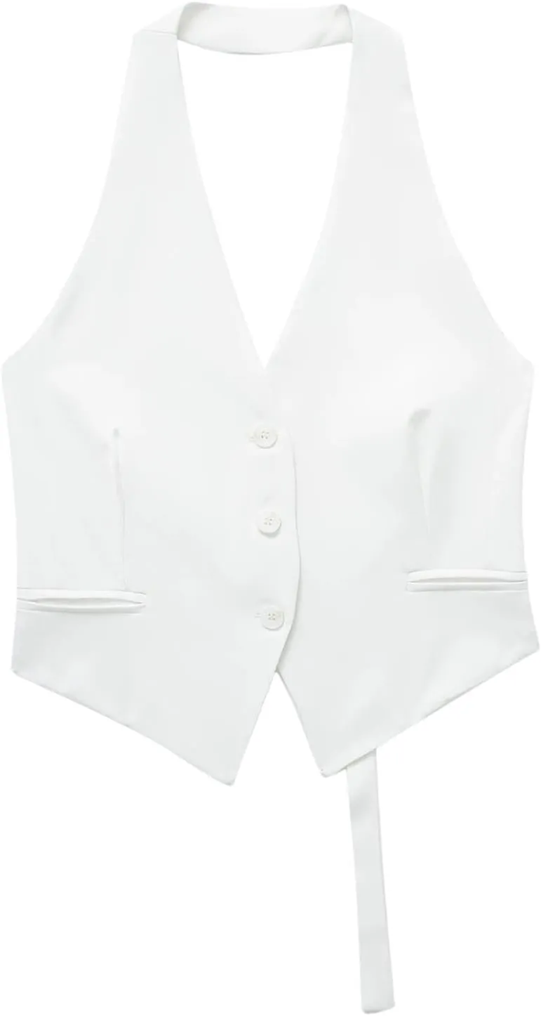 Women's Chic Backless Camisole Vest Sleeveless Casual Waistcoat Tops