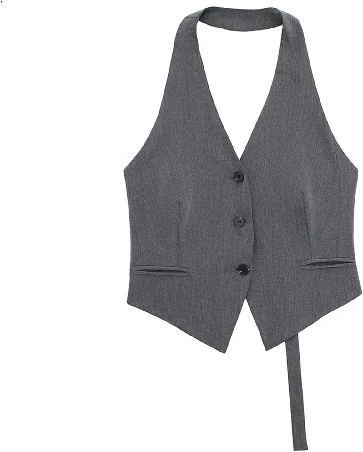Women's Chic Backless Camisole Vest Sleeveless Casual Waistcoat Tops