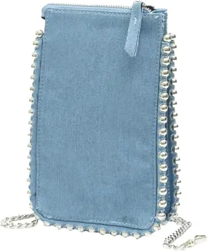 Womens Frosted Shoulder Handbag Fashionable Rivet Purse Small Cute Chain Crossbody Bag Lizard Patterned Phone Bag