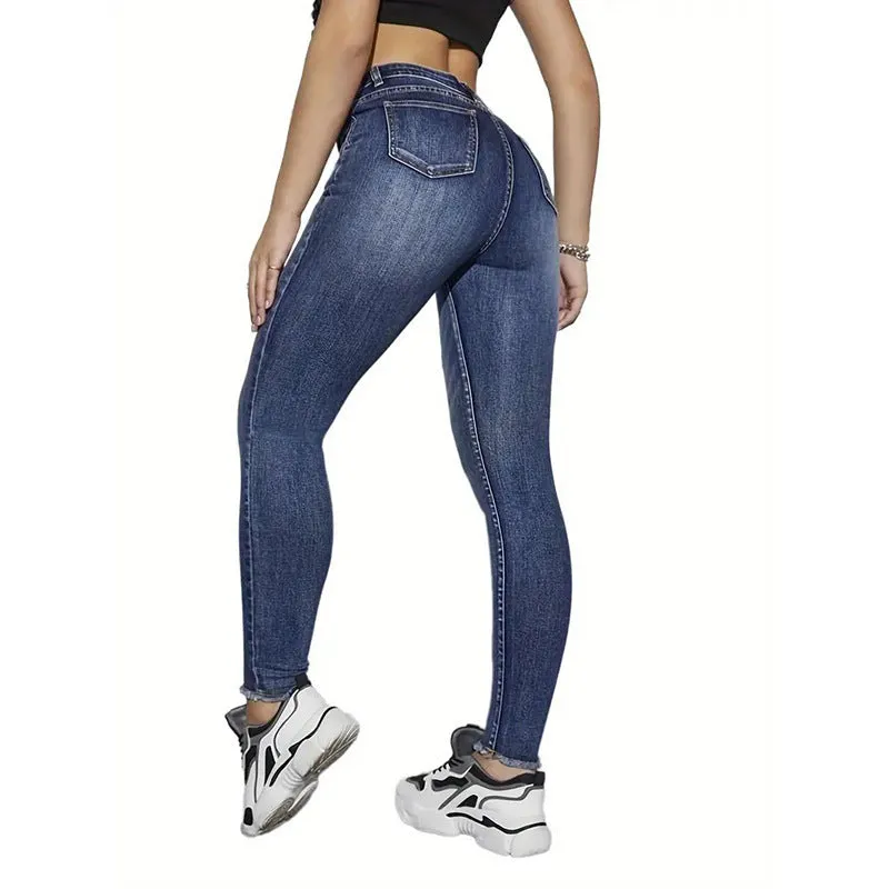 Women's High Waist Tight Pencil Jeans