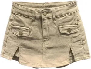 Women's High Waisted Denim Shorts Skirt Summer A-Line Short Skirt