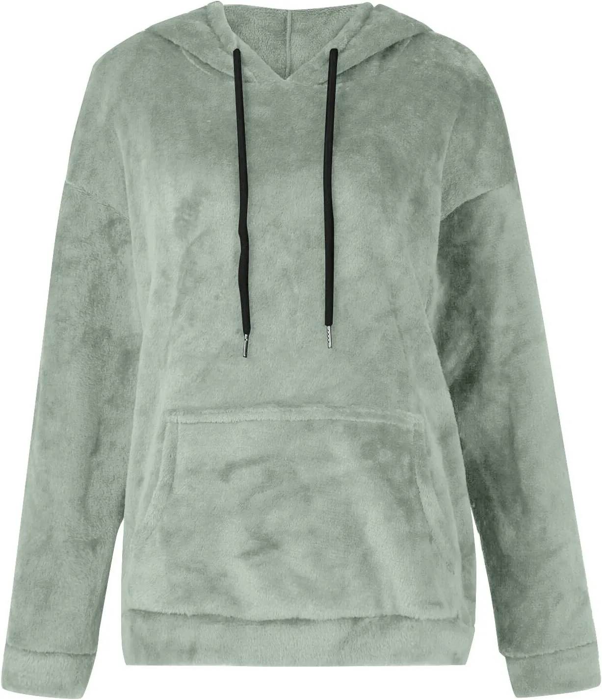 Women's Hooded Sweater Oversized Hoodies 2024 Trendy Basic Solid Loose Sweatshirt Fall Clothes Pullover with