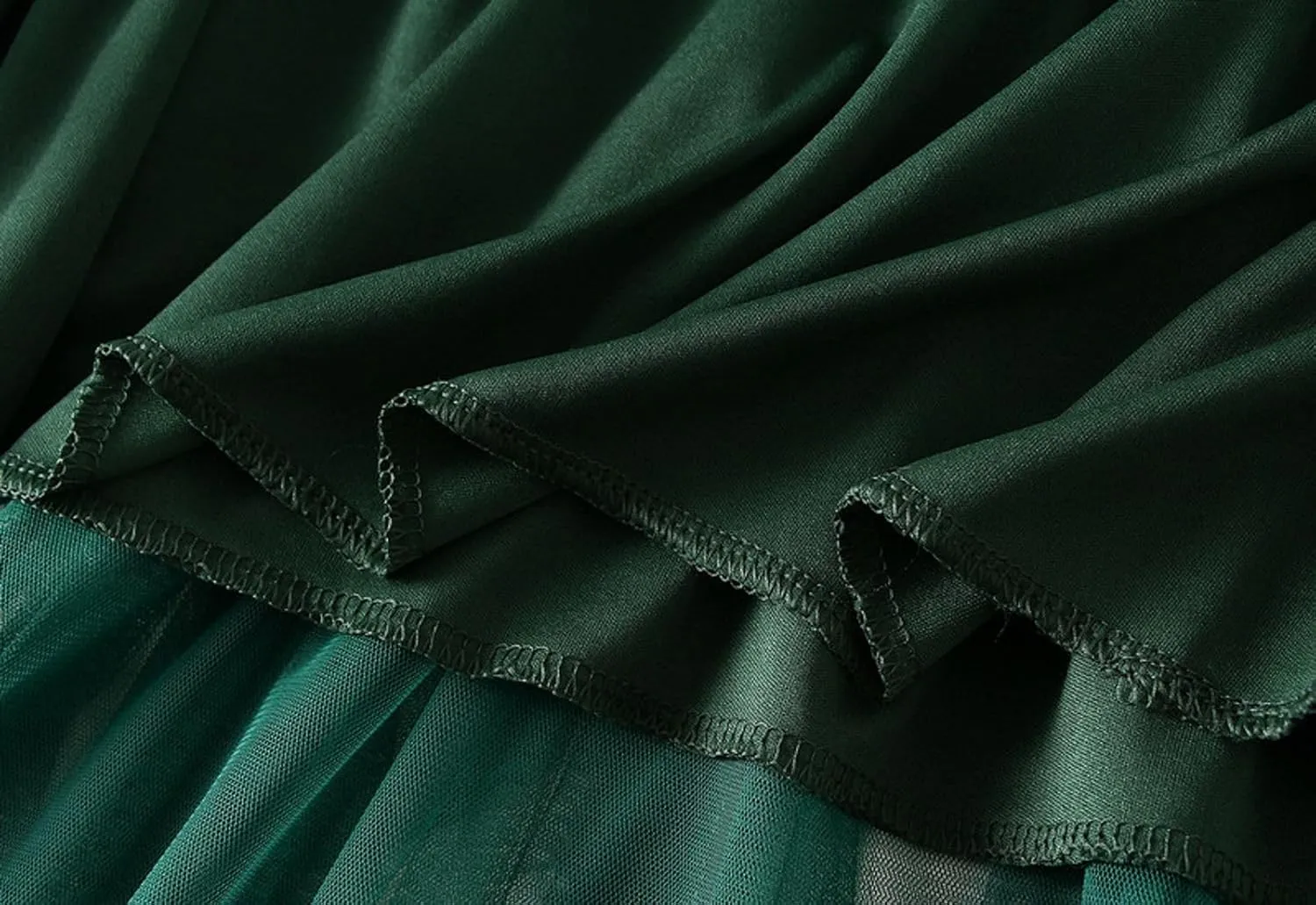 Women's Ruffled Tulle Midi Skirt High Waist Pleated A-line Skirt for Elegant and Casual Occasions 2025 Summer Fashion