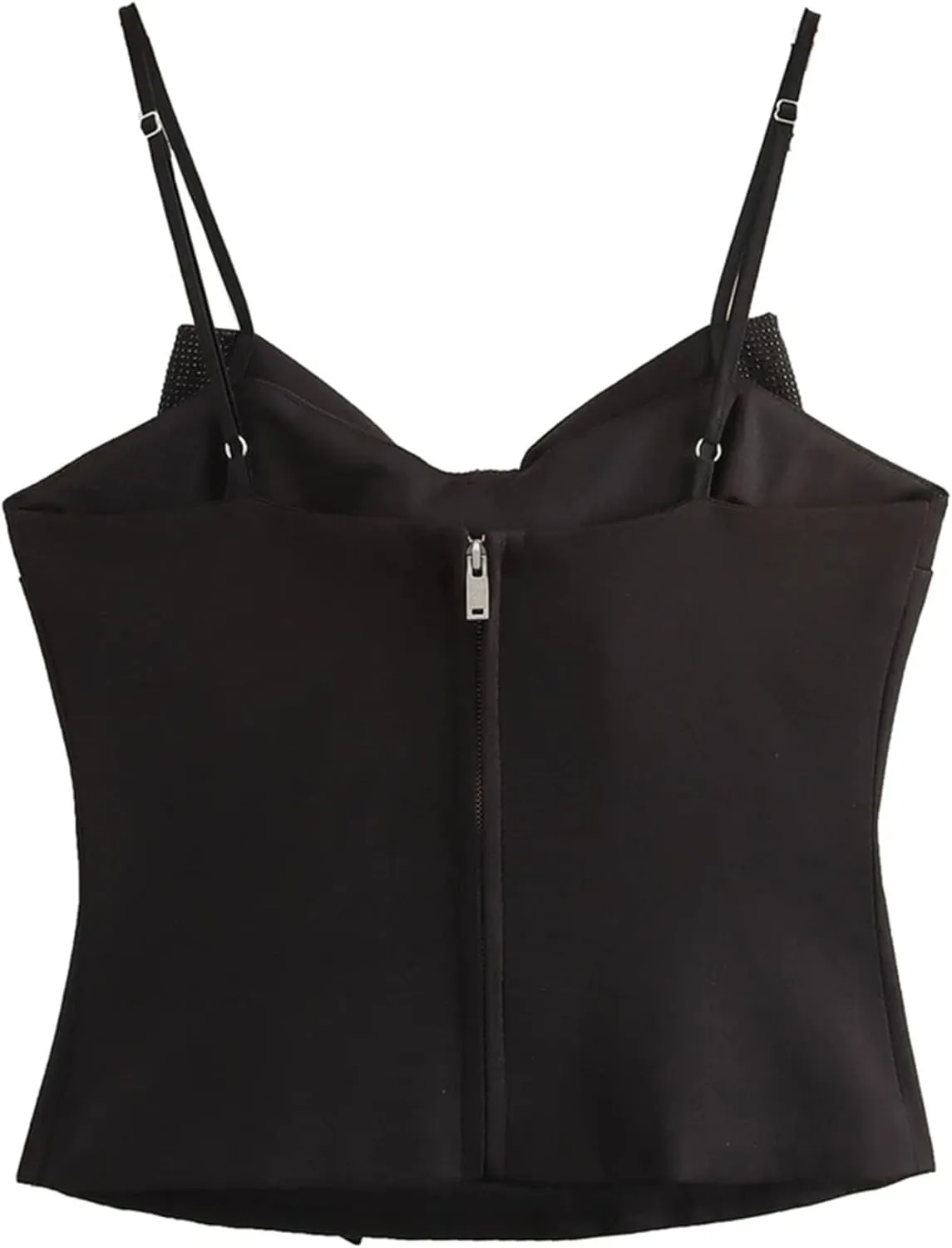 Women's Sexy Camisole Spaghetti Strap Crop Shoulder Gilet Slim Tank Tops for Beach Party