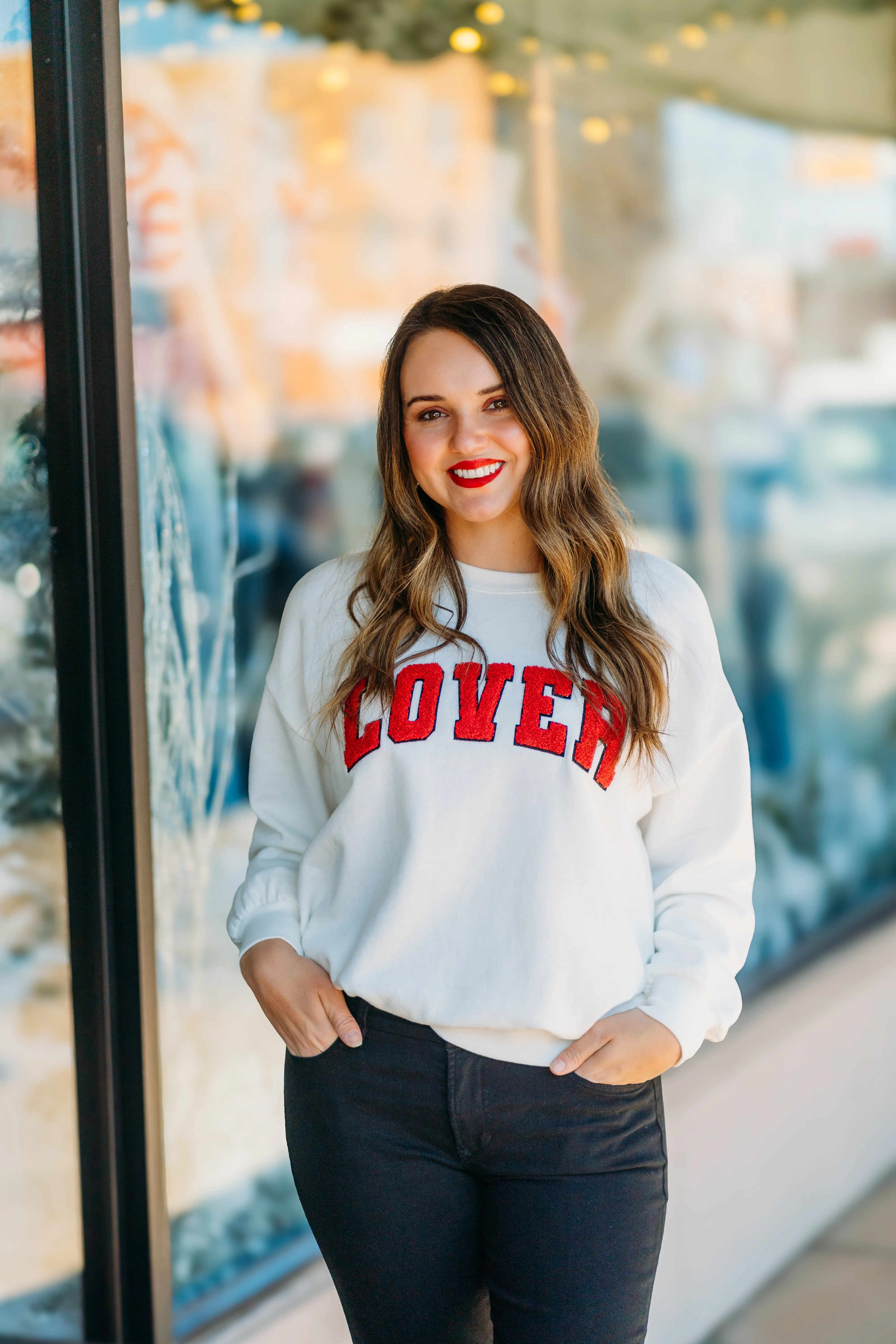 Z Supply: Lover Oversized Sweatshirt in Vanilla Ice