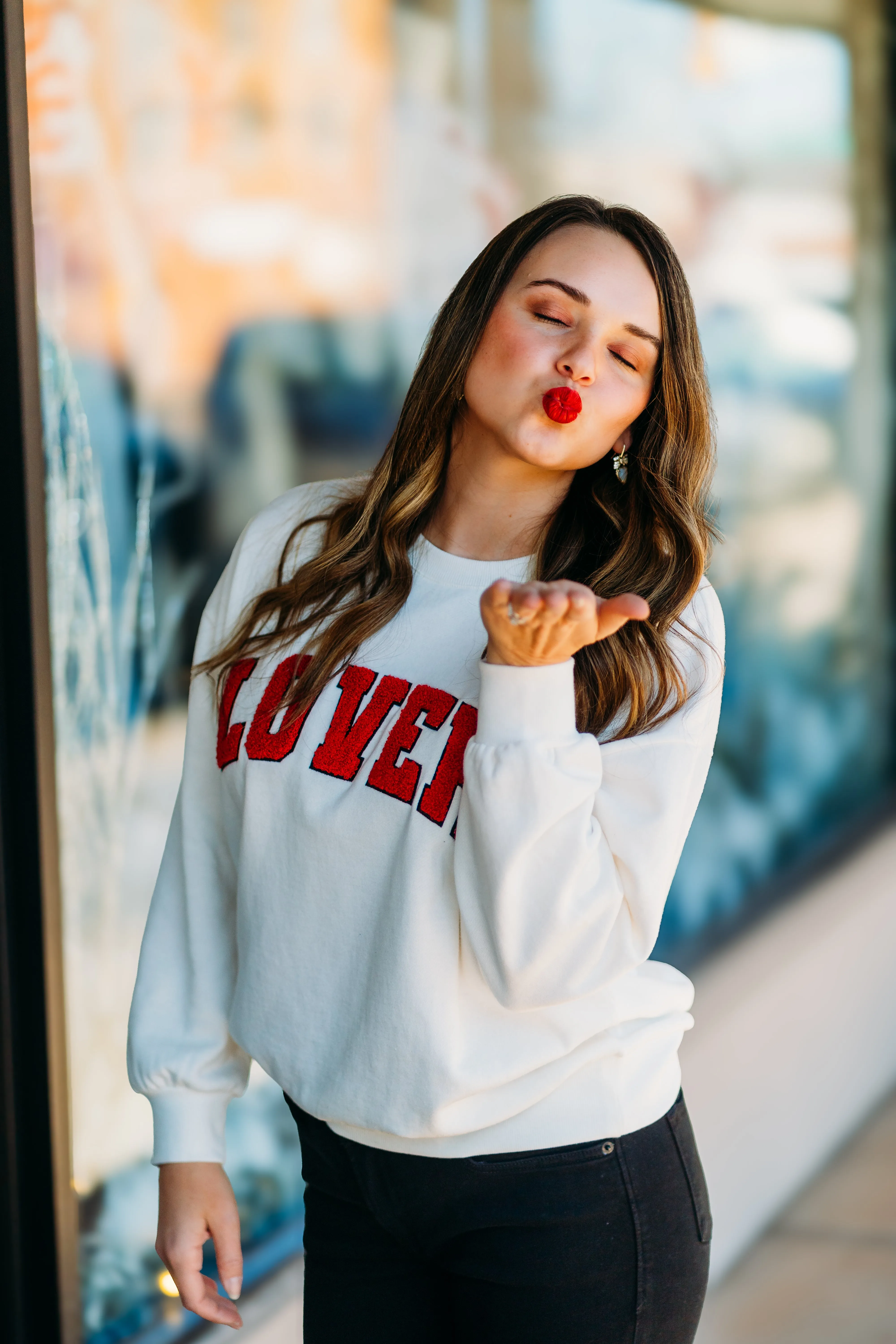 Z Supply: Lover Oversized Sweatshirt in Vanilla Ice