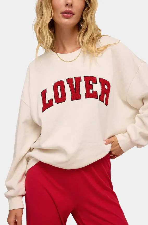 Z Supply: Lover Oversized Sweatshirt in Vanilla Ice